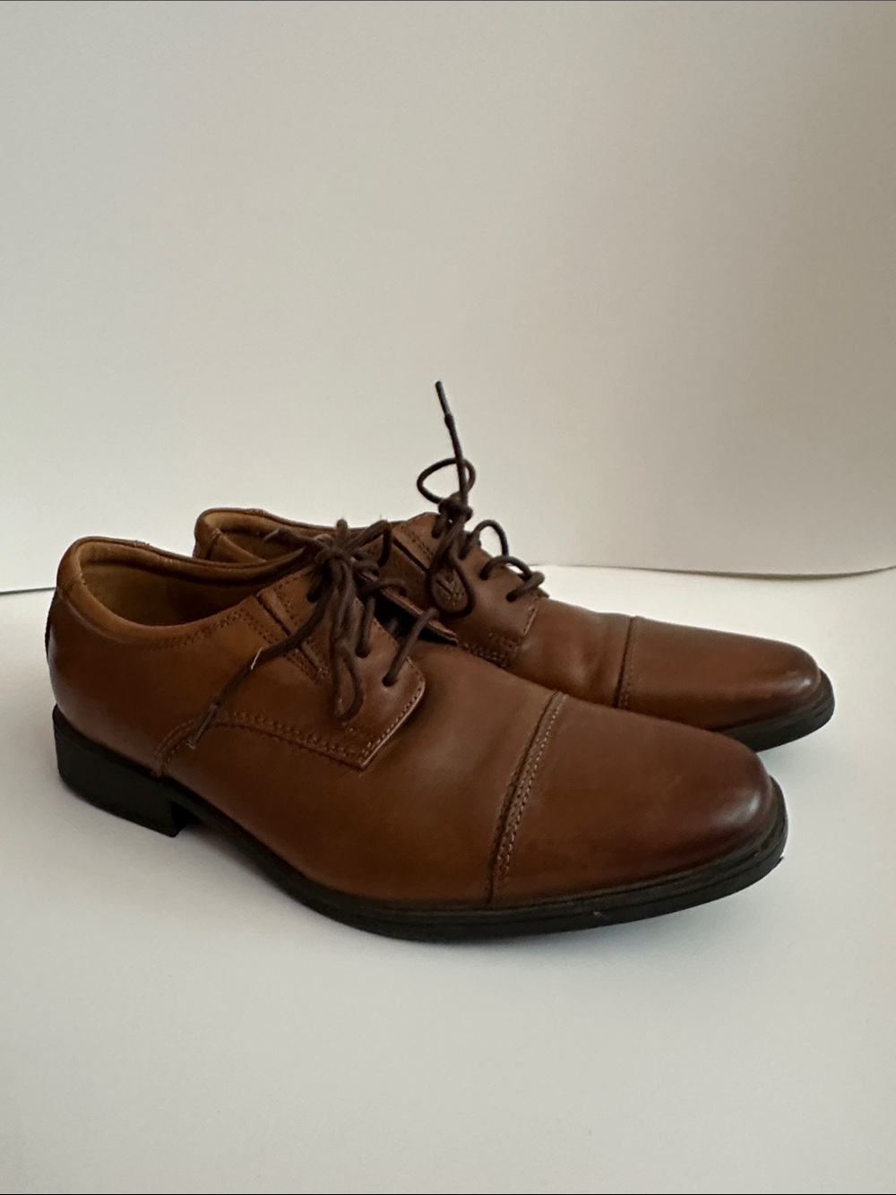 Men's Clark’s Classic Cap-Toe Dress Shoes - Brown